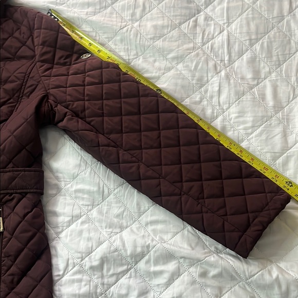 Calvin Klein Women's Quilted Ski Jacket - Rich Burgundy - Picture 9 of 11